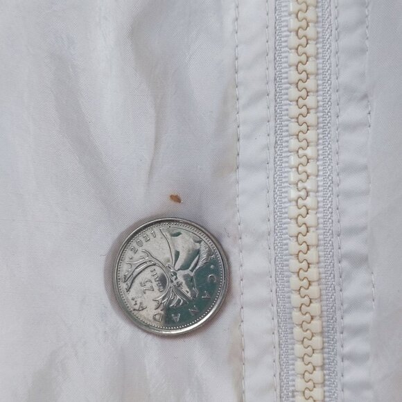 Nike Vintage training coat/ track jacket blue and white women's size L 12-14 - Picture 13 of 15